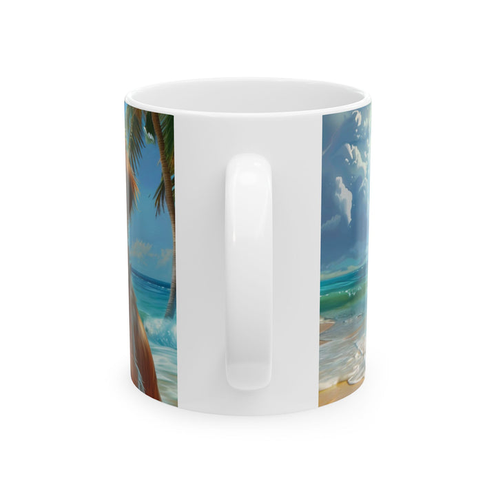 Dogs on the beach #2 Mug 11oz