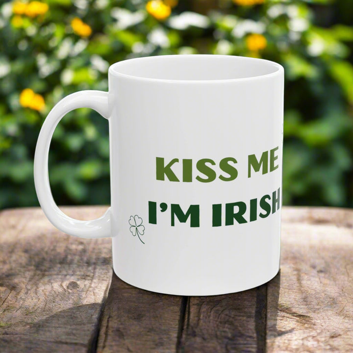 Kiss Me I'm Irish 11oz Ceramic Mug, St Patricks Day