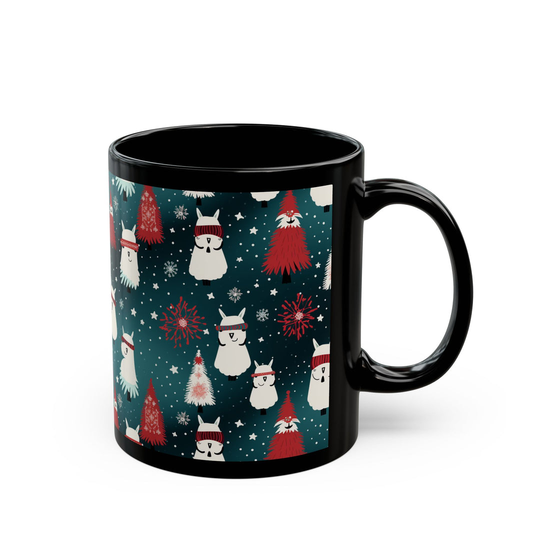 Singing Llamas 11oz Black Mug