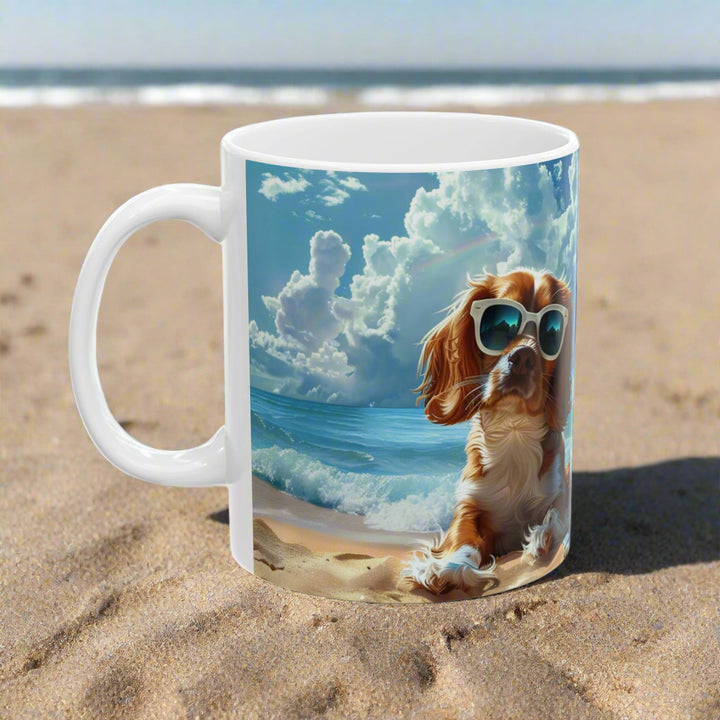 Dogs on the beach #6 Mug 11oz