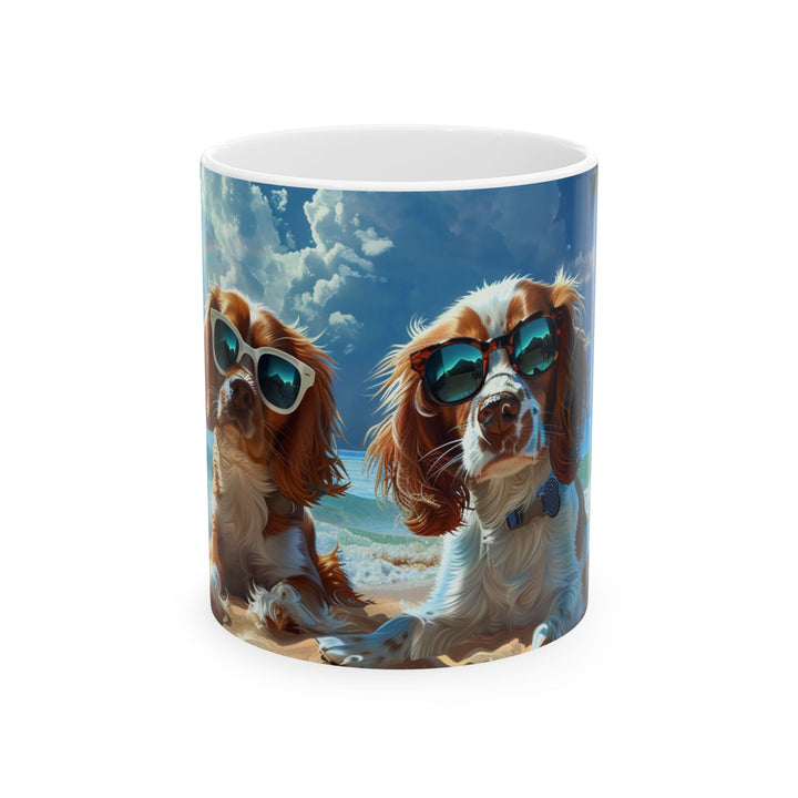 Dogs on the beach #6 Mug 11oz