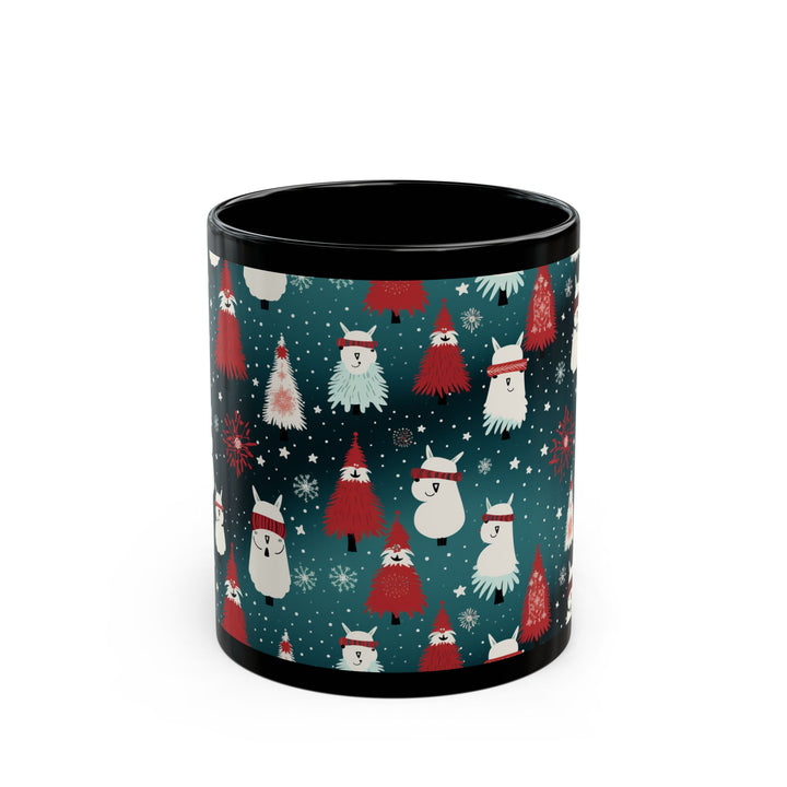 Singing Llamas 11oz Black Mug