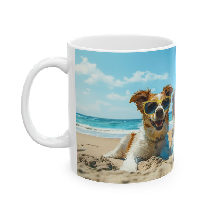 Dogs on the beach #8 Mug 11oz