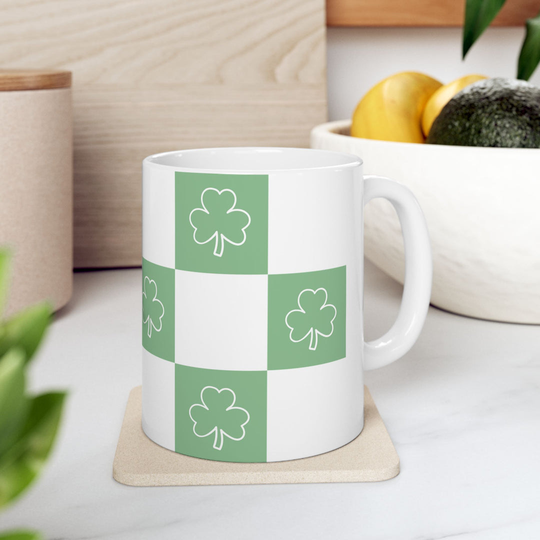 Clover Bliss Brew Mug, St Patricks Day 11oz Ceramic Mug