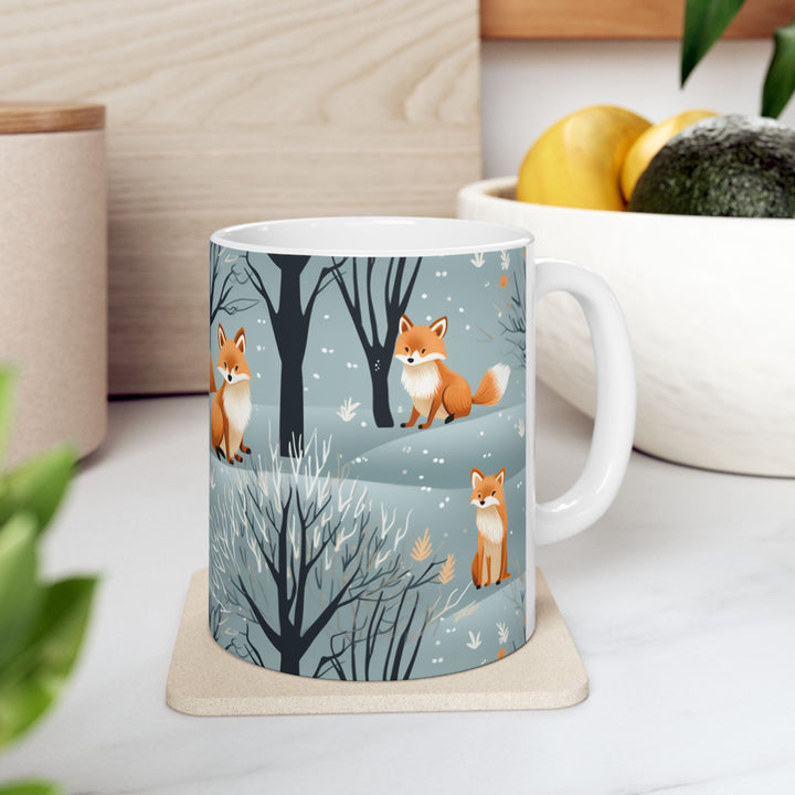 Woodland Foxes Mug 11oz