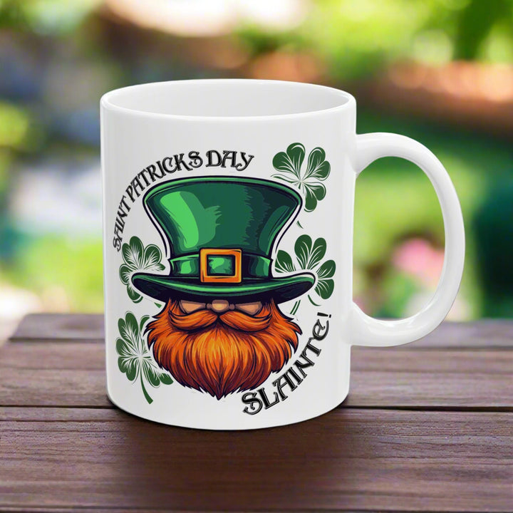 Vibrant Irish Leprechaun Mug, 11oz Ceramic St Patrick's Day Mug