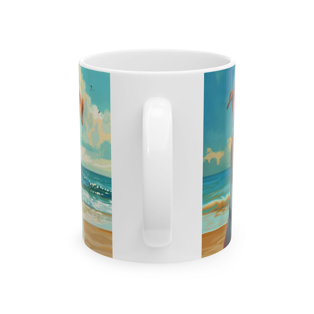 Dogs on the beach #4 Mug 11oz