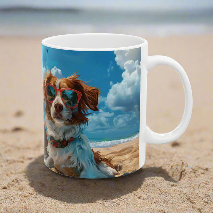 Dogs on the beach #5 Mug 11oz