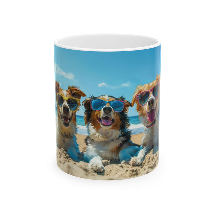 Dogs on the beach #8 Mug 11oz