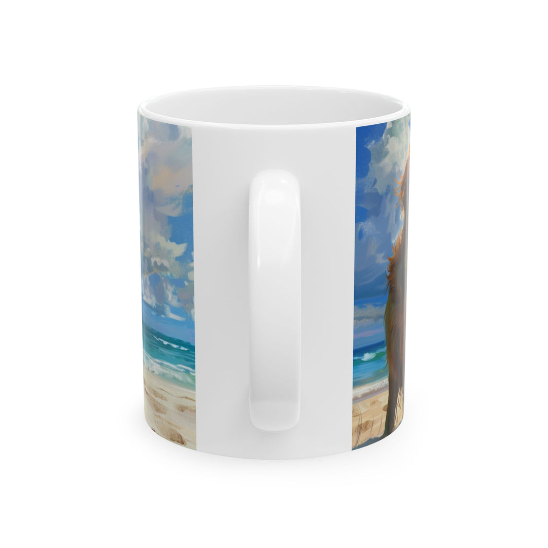 Dogs on the beach #3 Mug 11oz